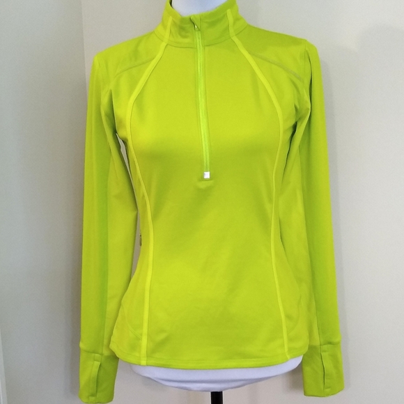 Athleta Tops - Athleta lime green half zip pull over jacket, XS